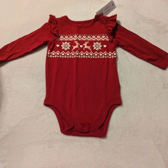 🎈5/$20🎈 Garanimals Girl's Long Sleeve Onesie - Picture 2 of 10